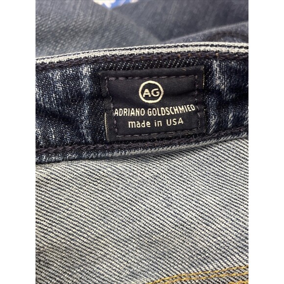 AG Adriano Goldschmied Jeans The Stilt Raw Hem Cigarette Leg Frayed Ankle Blue - Picture 6 of 8